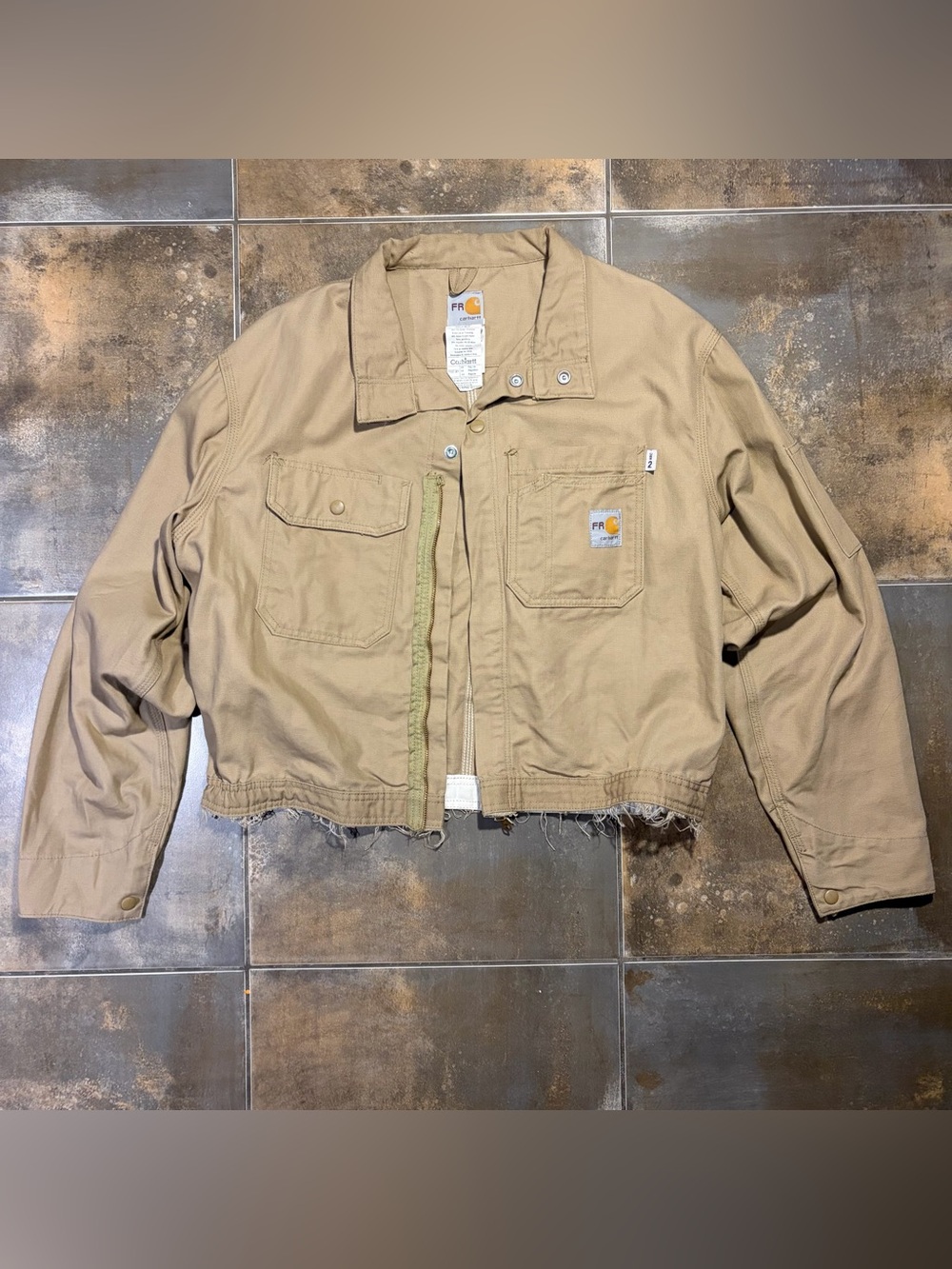 Carhartt Tan Duck Canvas Work Jacket